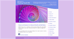 Desktop Screenshot of healingtouchnj.com